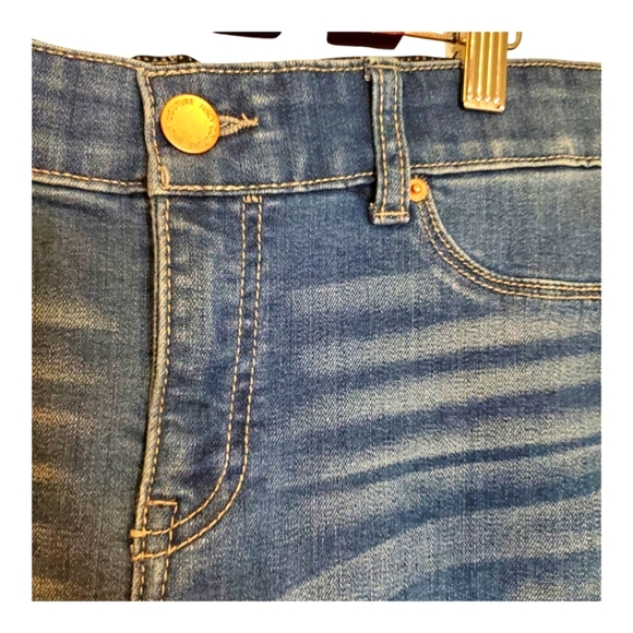 Juicy Couture Cropped Skinny Stretch Blue Jeans Womens Size 8 - Picture 2 of 7
